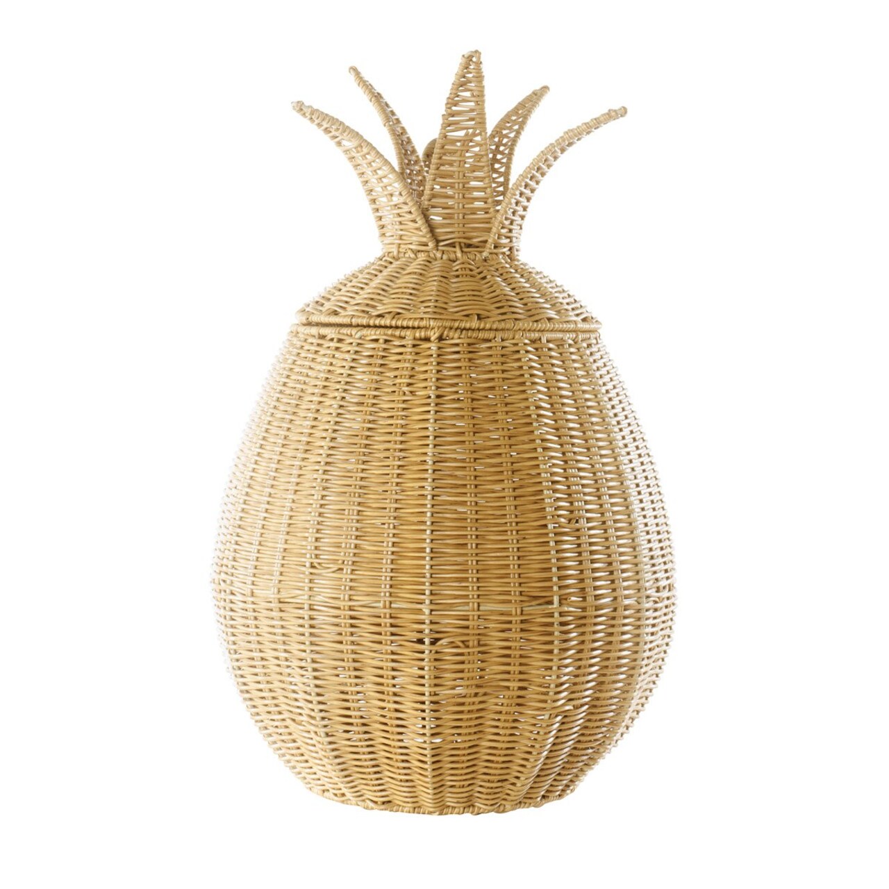 Kaplan Early Learning Company Pineapple Washable Wicker Floor Basket